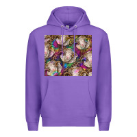 Purple merino ram tie dye tumbler Premium Hoodie - BarkalooDesign