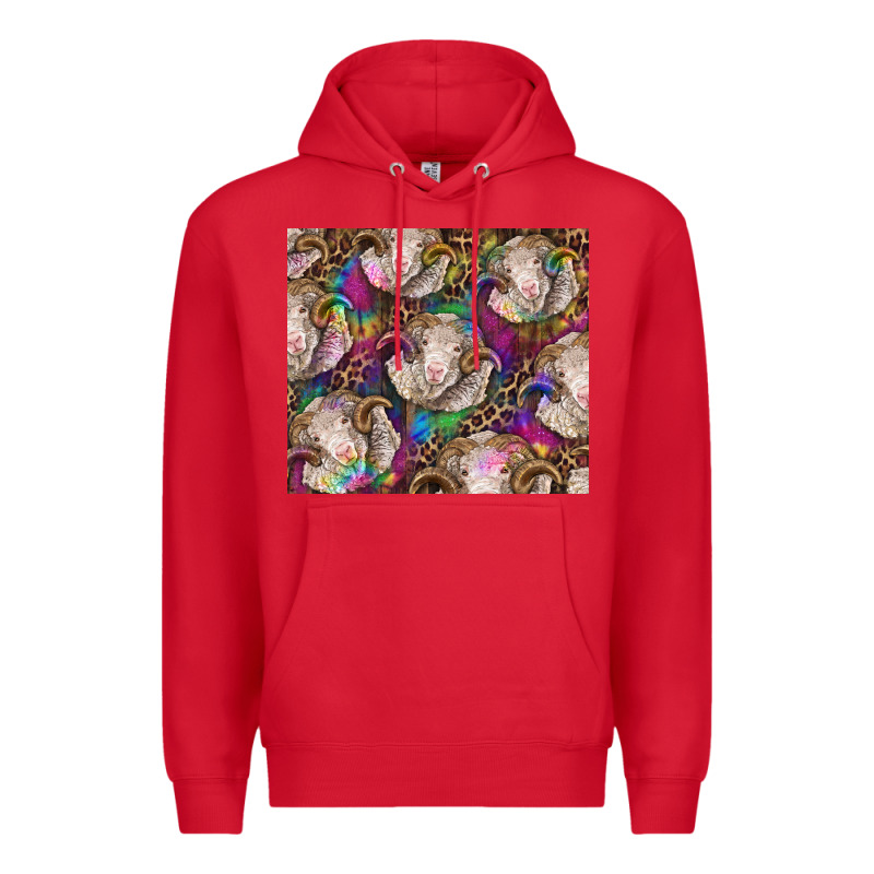 Merino Ram Tie Dye Tumbler Premium Hoodie by BarkalooDesign | Teevron