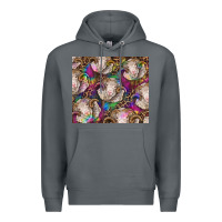 Rock merino ram tie dye tumbler Premium Hoodie - BarkalooDesign
