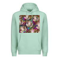 Seafoam merino ram tie dye tumbler Premium Hoodie - BarkalooDesign