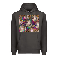 Smoke merino ram tie dye tumbler Premium Hoodie - BarkalooDesign