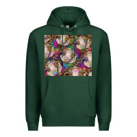 Sports Green merino ram tie dye tumbler Premium Hoodie - BarkalooDesign