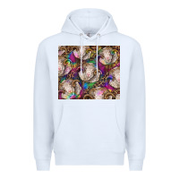 White merino ram tie dye tumbler Premium Hoodie - BarkalooDesign