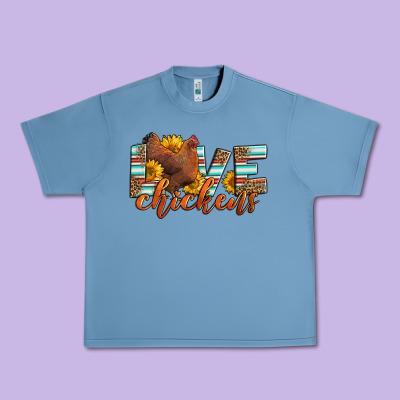Love Chickens Urban Heavy Tee Designed By Lillyallendesigns