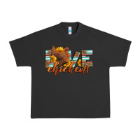 Pigment Black love chickens Urban Heavy Tee - LillyAllenDesigns