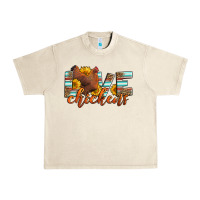Sandshell love chickens Urban Heavy Tee - LillyAllenDesigns