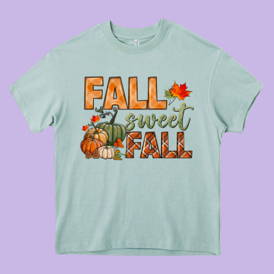 Fall Sweet Fall Heavy Core Tee Designed By Bundleandbundleshop