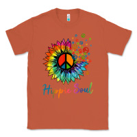 Copper daisy peace sign hippie soul retro hippie flower lovers t shirt Classic Tee - baoMotion