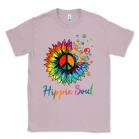 Lilac daisy peace sign hippie soul retro hippie flower lovers t shirt Classic Tee - baoMotion