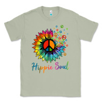 Matcha daisy peace sign hippie soul retro hippie flower lovers t shirt Classic Tee - baoMotion