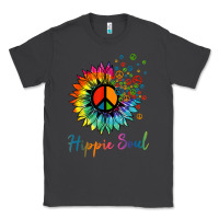 Smoke daisy peace sign hippie soul retro hippie flower lovers t shirt Classic Tee - baoMotion