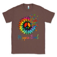 Chestnut daisy peace sign hippie soul retro hippie flower lovers t shirt Classic Tee - baoMotion