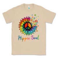 Mushroom daisy peace sign hippie soul retro hippie flower lovers t shirt Classic Tee - baoMotion