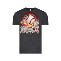 Vintage Black i am just here for the snack baseball sister Vintage Tee - RacoonDesign