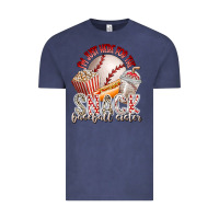 Vintage Denim i am just here for the snack baseball sister Vintage Tee - RacoonDesign