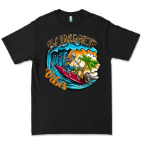 Black Summer Vibes Premium Tee - CowhideDigitalArt