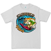 Dove Grey Summer Vibes Premium Tee - CowhideDigitalArt