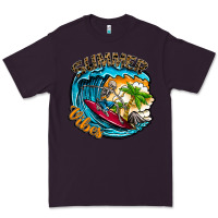Plum Summer Vibes Premium Tee - CowhideDigitalArt
