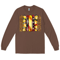 Chestnut softball serape leopard cowhide glitter brushstrokes Long Sleeve Tee - Artiststas