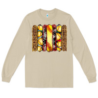 Mushroom softball serape leopard cowhide glitter brushstrokes Long Sleeve Tee - Artiststas