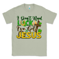 Matcha I don't need luck i've got Jesus st. patricks day Classic Tee - FaDigitalArtStudio