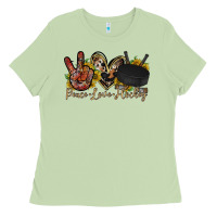 Matcha peace love hockey Ladies Tee - RacoonDesign