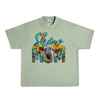 Oil Green Western Show Mom Sheep Urban Heavy Tee - LillyAllenDesigns