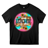 Black teacher vibe earrings Heavy Core Tee - BundleAndBundleShop