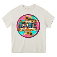 Cream teacher vibe earrings Heavy Core Tee - BundleAndBundleShop