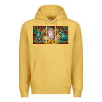 Antique Gold merino ram license plate Premium Hoodie - BarkalooDesign