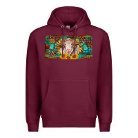 Burgundy merino ram license plate Premium Hoodie - BarkalooDesign