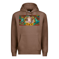Chestnut merino ram license plate Premium Hoodie - BarkalooDesign