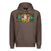 Coffee merino ram license plate Premium Hoodie - BarkalooDesign