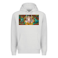 Dove Grey merino ram license plate Premium Hoodie - BarkalooDesign