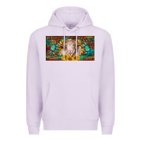 Lilac merino ram license plate Premium Hoodie - BarkalooDesign