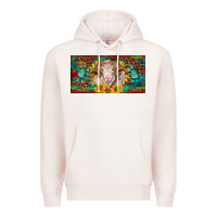 Pale Pink merino ram license plate Premium Hoodie - BarkalooDesign