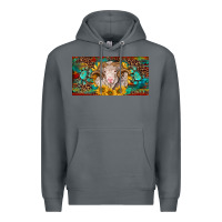 Rock merino ram license plate Premium Hoodie - BarkalooDesign