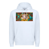 White merino ram license plate Premium Hoodie - BarkalooDesign