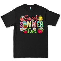 Black Sweet Summer Time Premium Tee - CowhideDigitalArt