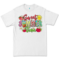 White Sweet Summer Time Premium Tee - CowhideDigitalArt