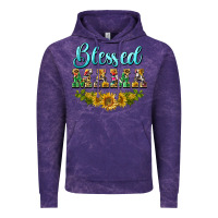 Cloud Purple blessed mama Vintage Hoodie - BarkalooDesign