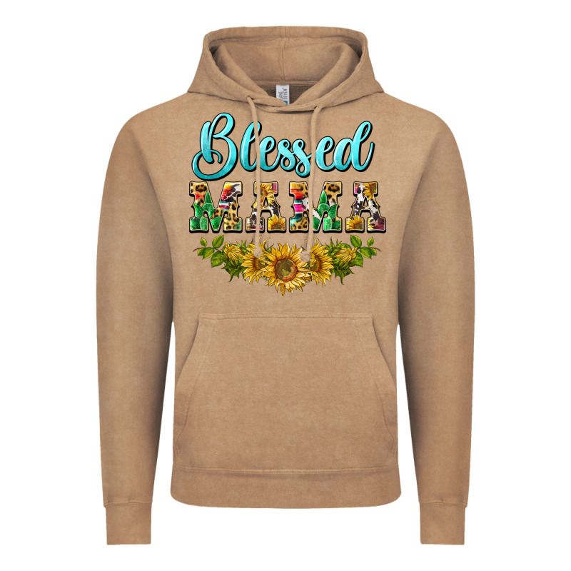 Blessed Mama Vintage Hoodie by BarkalooDesign | Teevron