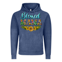 Vintage Denim blessed mama Vintage Hoodie - BarkalooDesign