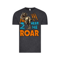 Vintage Black i'm two hear me roar dinosaur birthday Vintage Tee - LillyAllenDesigns