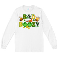 White bad and boozy wıth beer and coins Long Sleeve Tee - Artiststas