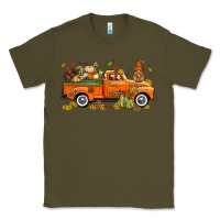 Army Green thanksgiving truck with gnome bbs Classic Tee - BundleAndBundleShop