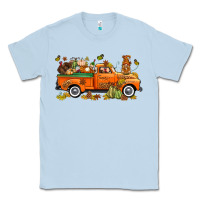 Dusty Blue thanksgiving truck with gnome bbs Classic Tee - BundleAndBundleShop