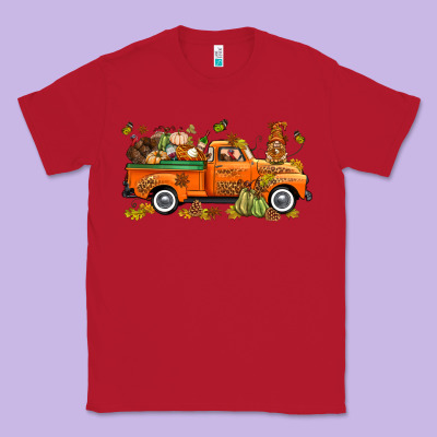 Thanksgiving Truck With Gnome Bbs Classic Tee Designed By Bundleandbundleshop