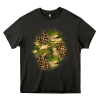 Asphalt camouflage and leopard patch  4 Heavy Core Tee - BundleAndBundleShop