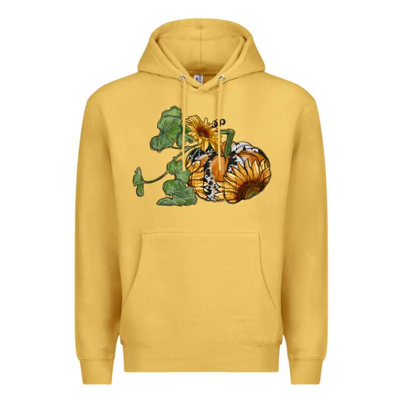 Sunflower Pumpkin Premium Hoodie by RanaPortraitStore | Teevron